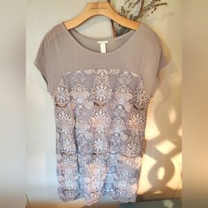 SUNDANCE Grey Embroidered Dress